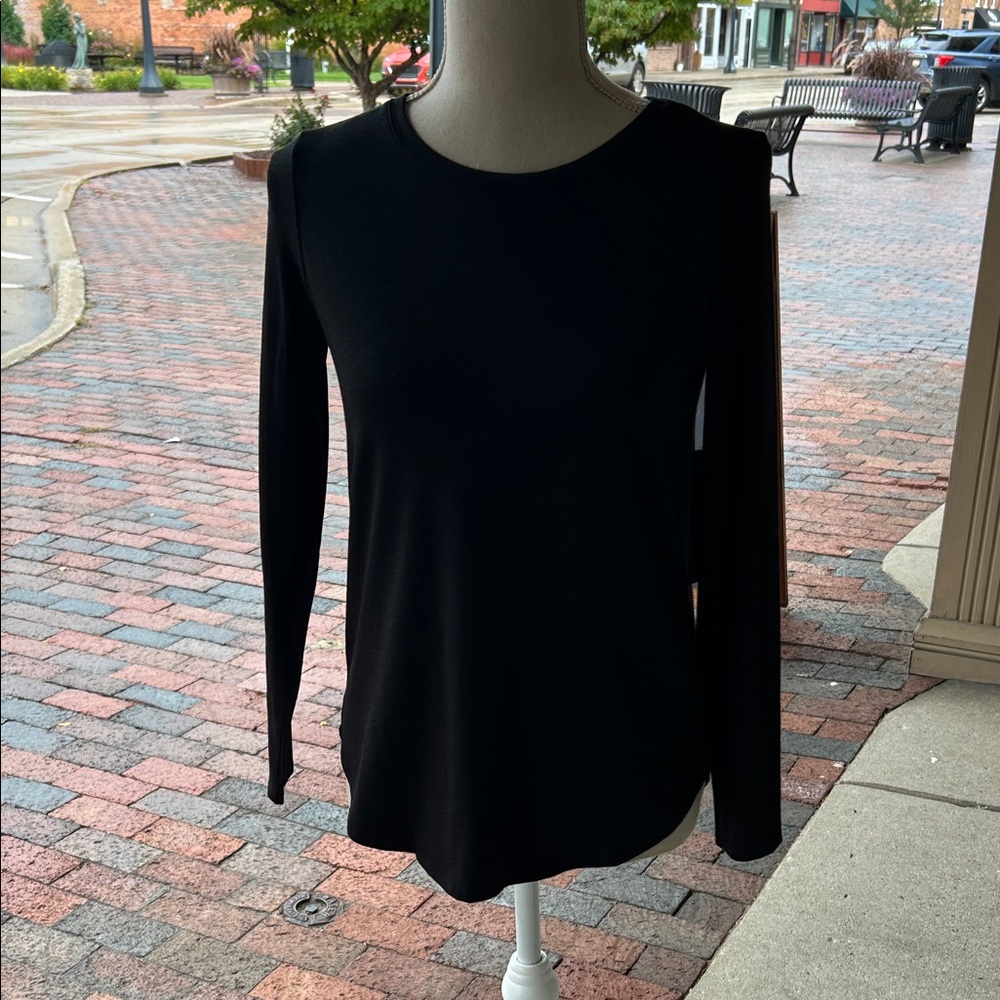Classic Black Long Sleeve Top